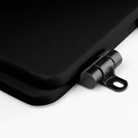 Assento Sanitário Poliéster Soft Close Duna Preto Para Vaso Deca Com Ferragem Preta - 3