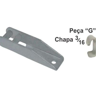 Dobradiça Para Tampa De Carreta Em Aço Pequena