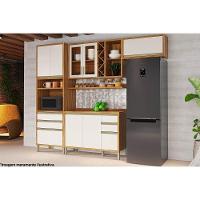 Armário Aéreo Cozinha Modulado Tempranillo 2 Portas 120cm Amendoa/off White - Ronipa - 3