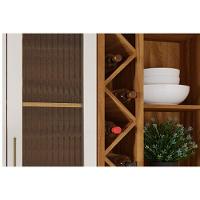 Armário Aéreo Cozinha Modulado Tempranillo 2 Portas 120cm Amendoa/off White - Ronipa - 5