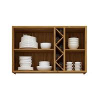 Armário Aéreo Cozinha Modulado Tempranillo 2 Portas 120cm Amendoa/off White - Ronipa - 6