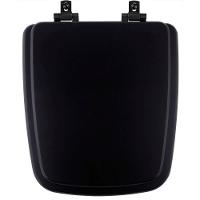 Assento Sanitário Mdf Soft Close Boss Onix (Preto Fosco) Para Vaso Incepa Com Ferragem Preta - 1