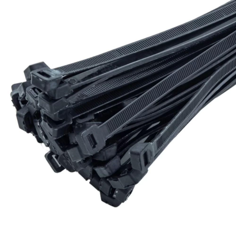 Abraçadeira De Nylon 4,5x280mm - 100 Unidades Preto - 7