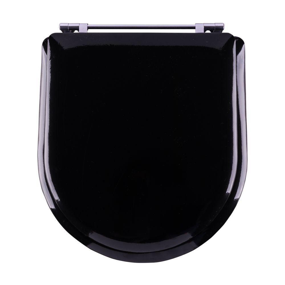 Tampa De Vaso Almofadada Calypso Preto Para Bacia Incepa - 1