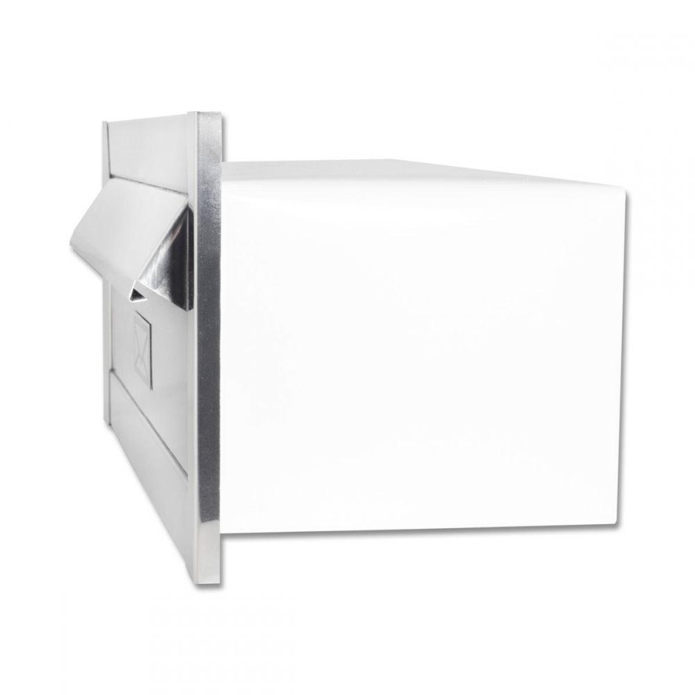 Caixa De Correio Carta E Revista Frente Em Inox Polido Brilhante Espelhado - 3