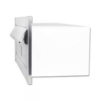 Caixa De Correio Carta E Revista Frente Em Inox Polido Brilhante Espelhado - 3