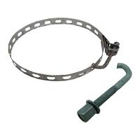 Abracadeira Ajustavel Cg3 Telecom Bap 2 Com Parafuso - 1