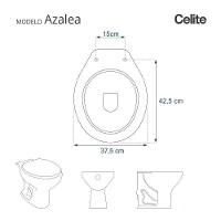 Assento Sanitário Almofadado Azaléa Branco Para Vaso Celite - 5