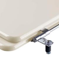 Assento Sanitario Poliester Saveiro Pergamon (Bege Claro) Para Vaso Celite - 5