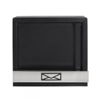 Caixa De Correio Grade Vertical Preto Fosco Tarja Inox Top Moderna - 6