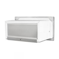 Caixa De Correio Carta F Inox Polido Brilhante Espelhado C Tarja Preta 23 Cm Profundidade - 2