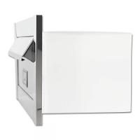 Caixa De Correio Carta Frente Em Inox Brilhante 20 Cm Profundidade - 2
