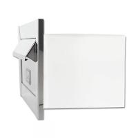 Caixa De Correio Carta Frente Em Inox Escovado 30 Cm Profundidade - 3
