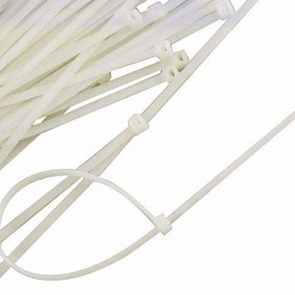 Abraçadeira De Nylon 100 Uni Branco 200Mm X 2.5Mm - 5