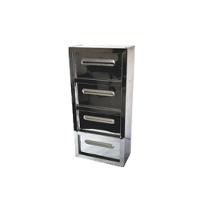 Caixa Correio Condomínio Detrás Chapa Inox E Chave 4 Módulo - 1