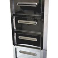 Caixa Correio Condomínio Detrás Chapa Inox E Chave 4 Módulo - 2