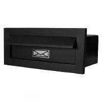 Caixa Correio Techinox Carta E Revista Hat Preta Fosca 20 Cm Profundidade - 1