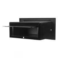 Caixa Correio Techinox Carta E Revista Hat Preta Fosca 20 Cm Profundidade