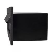 Caixa Correio Techinox Carta E Revista Hat Preta Fosca 20 Cm Profundidade - 7