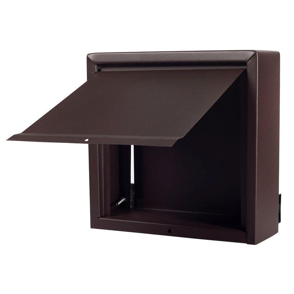 Caixa De Correio Grade Vertical Marrom Aço Inox Moderna - 2