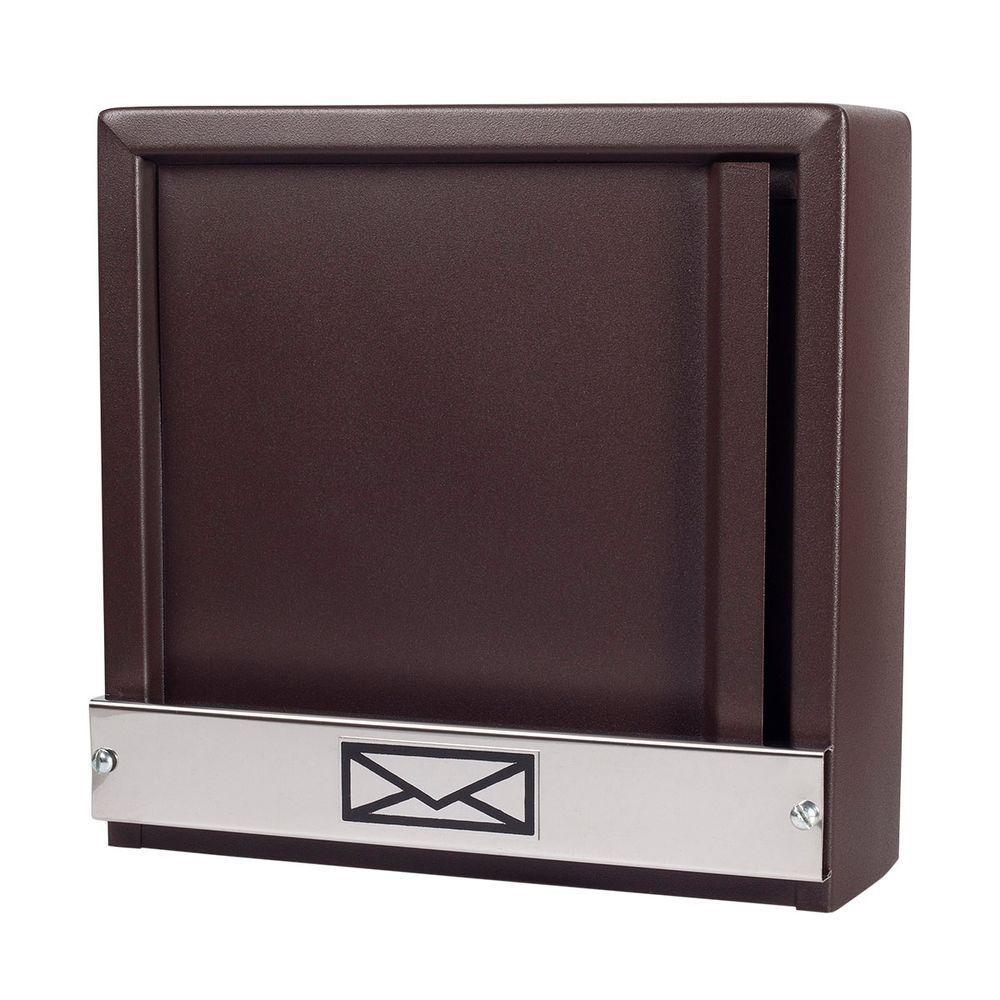 Caixa De Correio Grade Vertical Marrom Aço Inox Moderna - 5