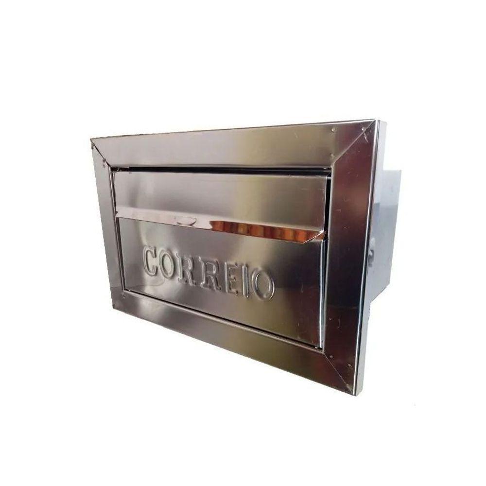 Caixa Correio Galvinox com Moldura Frente Inox - 1