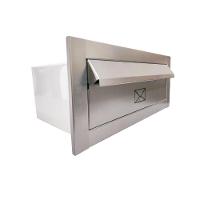 Caixa De Correio Grande 15x35 Frente Em Inox - Cor: Branco - 1