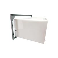 Caixa De Correio Grande 15x35 Frente Em Inox - Cor: Branco - 2