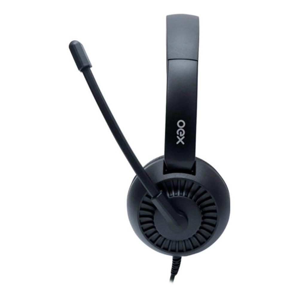 Headset Com Microfone Oex Hs104 Usb + P3 Preto - 5