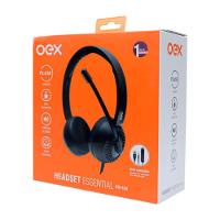 Headset Com Microfone Oex Hs104 Usb + P3 Preto