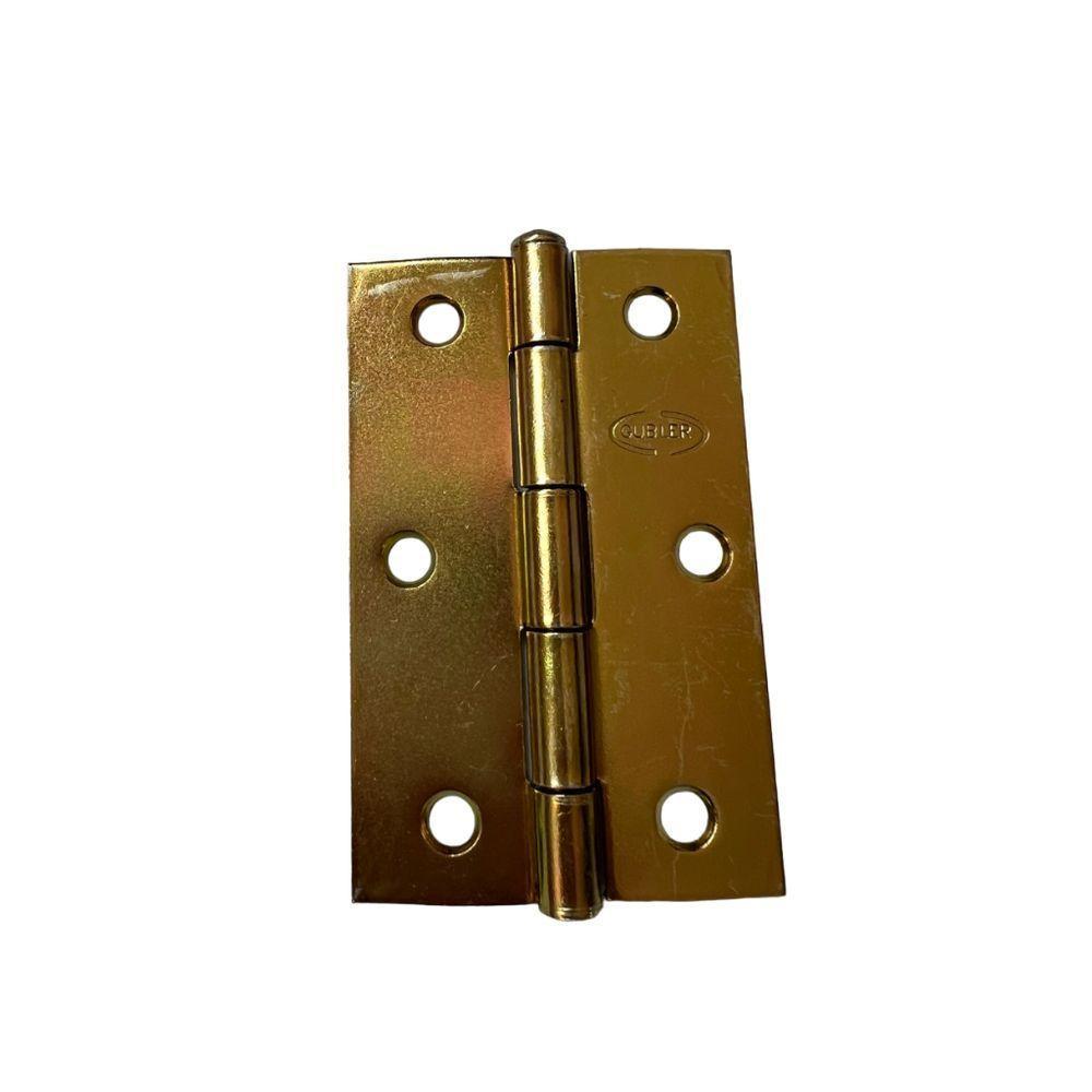 Dobradiça Americana 89x57mm Ferro Bicromatizado - Gubler - 1