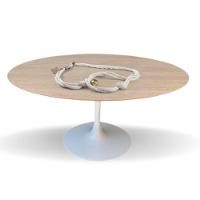 Mesa De Jantar Tulipa Saarinen Redonda 110cm Tampo Cor Jade - 1