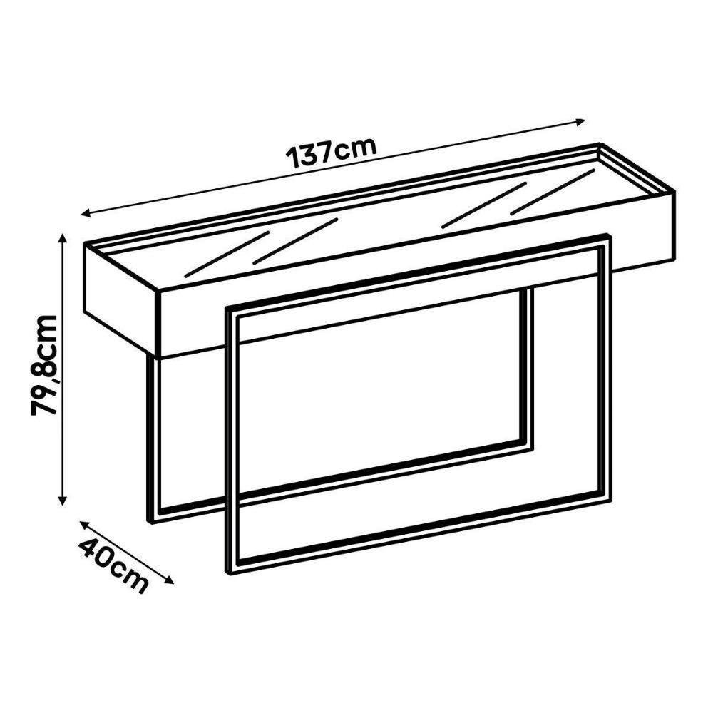Aparador de Sala Jantar Pilar Off White - DJ Móveis - 4