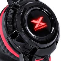 Fone Headset Vx Gaming Taranis V2 P2 Com Microfone - Preto E Vermelho - 1