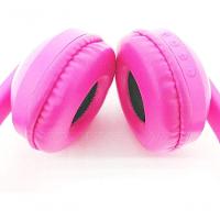 Headphone Bluetooth Com Iluminação Led Fone Sem Fio De Gatinho Rosa - 2