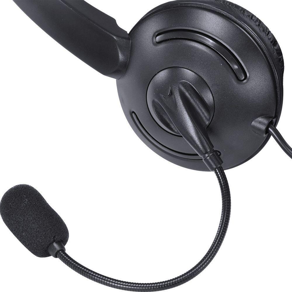 Fone Headset Corp Usb Com Microfone - Preto - Vk390 - 5