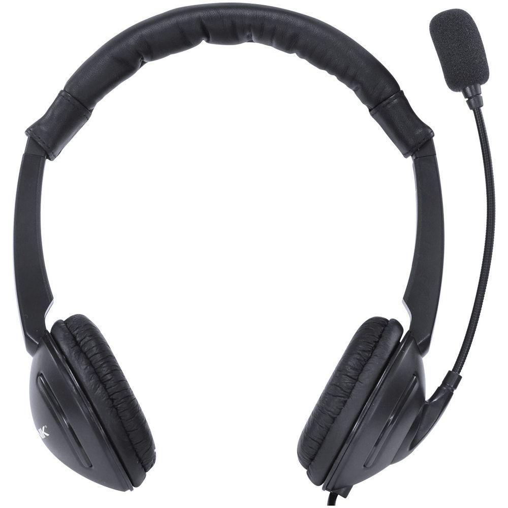 Fone Headset Corp Usb Com Microfone - Preto - Vk390 - 7