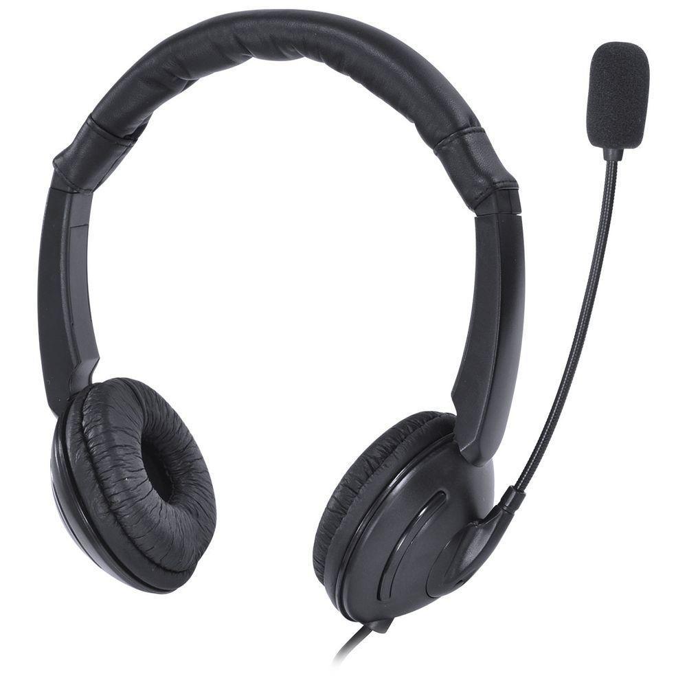 Fone Headset Corp Usb Com Microfone - Preto - Vk390 - 9