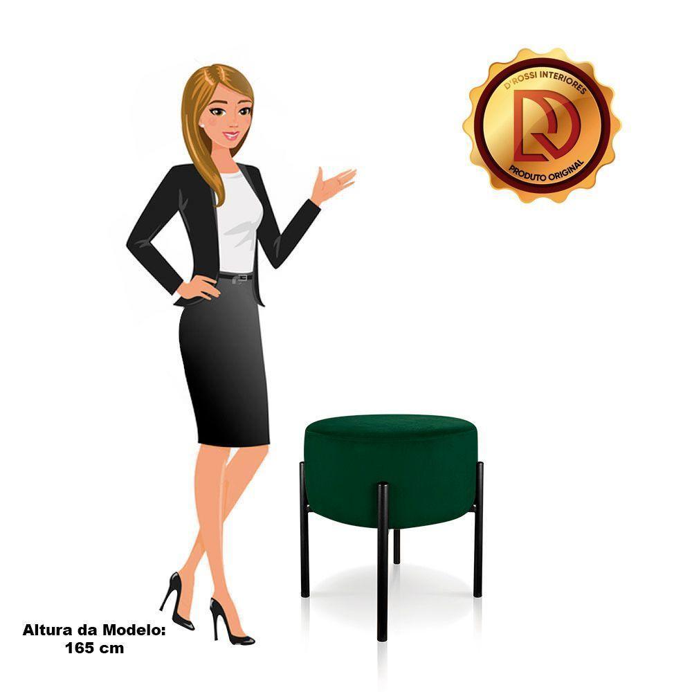 Kit 04 Puffs Iron Suede Verde Base Palito D´rossi - 6