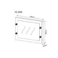 Multiuso de Quarto Bebê Espelho Camarim PE-2006 Branco - Tecno Mobili - 3