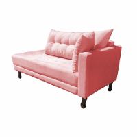 Divã Recamier Troya 1,80 Cm Lado Direito Suede Rose - 5