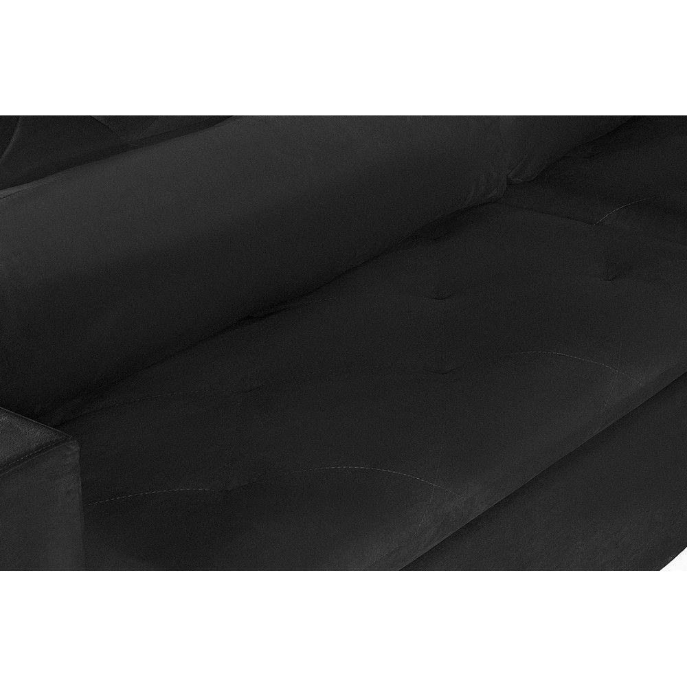 Sofá Modular 5 Lugares 2.50M Retrátil E Reclinável Preto - 2