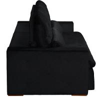 Sofá Modular 5 Lugares 2.50M Retrátil E Reclinável Preto - 7