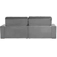 Sofá 6 Lugares Modular 2.90M Retrátil E Reclinável Cinza