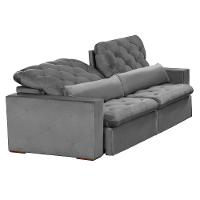 Sofá 6 Lugares Modular 2.90M Retrátil E Reclinável Cinza - 5