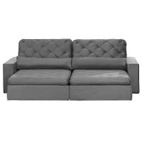 Sofá 6 Lugares Modular 2.90M Retrátil E Reclinável Cinza - 10