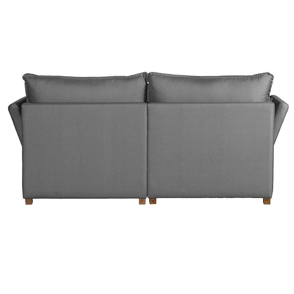 Sofá Natal Living Com 4 Lugares 2.20M Linho Corriente Cinza - 7