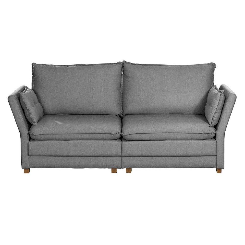Sofá Natal Living Com 4 Lugares 2.20M Linho Corriente Cinza - 9