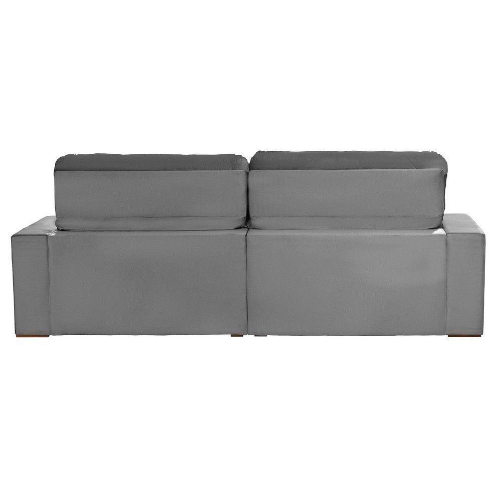 Sofá Modular 4 Lugares 2.30M Retrátil E Reclinável Cinza - 2