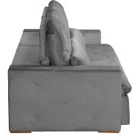 Sofá Modular 4 Lugares 2.30M Retrátil E Reclinável Cinza - 8